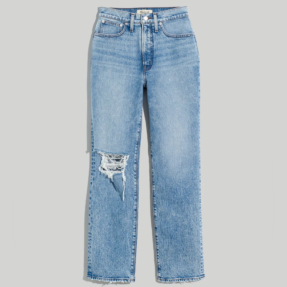 Perfect Vintage Straight Jean in Kingsbury Wash NG247 Size 25 Madewell